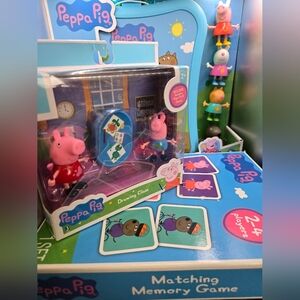 Peppa Pig Matching Memory Game - Blue and Pink And Sealed Packages